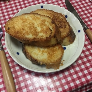 フランスパンのフレンチトースト